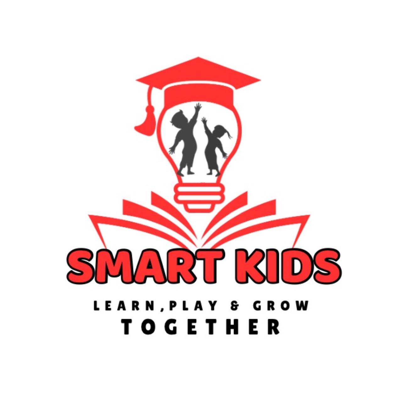 smart kids logo white background